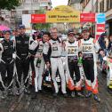 Fünfter Sieg in Folge in Thüringen: Ruben Zeltner im Porsche 911 GT3 auf der Zielrampe